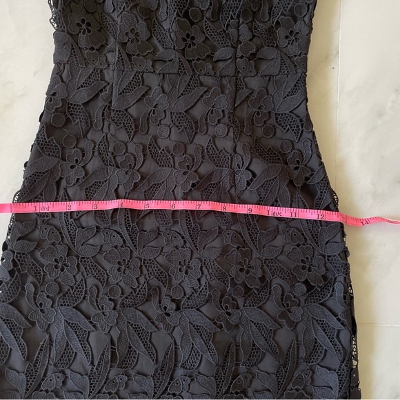 Topshop Floral Embroidered Black/ White Mini Dress - Picture 13 of 16